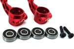 Hot Racing Aluminum Oversized Bearing Knuckle, for Arrma 2WD, Red
