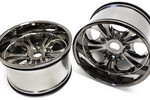 CEN Racing 7.5 Wheels 23mm Hex (Gunmetal Chrome) Colossus XT