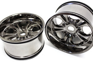 CEN Racing 7.5 Wheels 23mm Hex (Gunmetal Chrome) Colossus XT CEN Racing 7.5 Wheels 23mm Hex (Gunmetal Chrome) Colossus XT