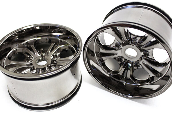 CEN Racing 7.5 Wheels 23mm Hex (Gunmetal Chrome) Colossus XT