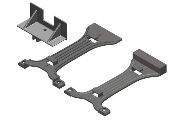 Corally (Team Corally) Battery Brace - 2S-3S - Composite - 1 Set: Mammoth,
