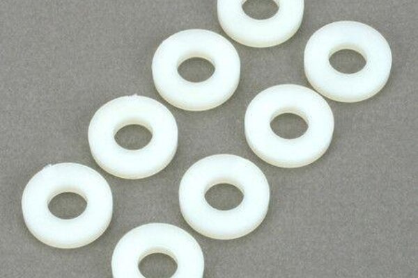 Dubro #6 Nylon Flat Washer 8/pkg