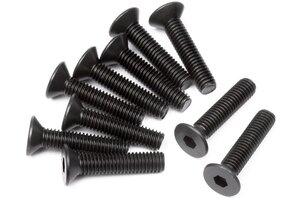 HPI Racing Flat Head Screw M3X14mm (Hex Socket/10pcs) HPI Racing Flat Head Screw M3X14mm (Hex Socket/10pcs)