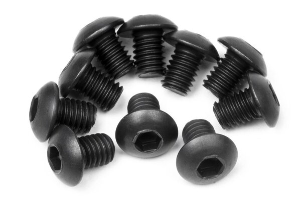 HPI Racing Button Head Screw M3X4mm (Hex Socket/10pcs)