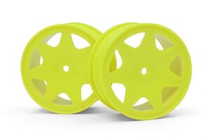 HPI Racing Ultra 7 Wheels Yellow 30mm (2pcs)
