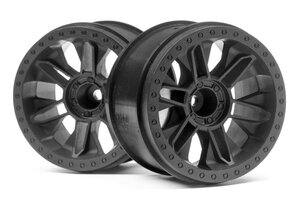 HPI Racing 6-Shot Jumpshot ST Wheel (Black/2pcs)