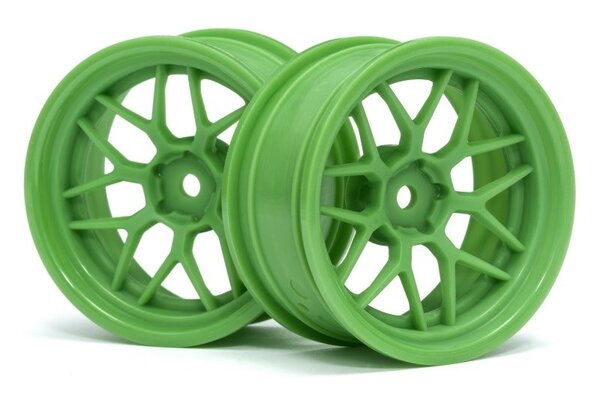 HPI Racing Tech 7 Wheel Green 52X26X+6mm Offset (2pcs)