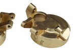 Hot Racing Brass Currie F9 Portal Steering Knuckle: UTB SCX 3