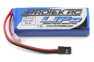 Protek RC PTK-5196   2S 7.4V 2300mAh LiPo Flat Receiver Battery Pack