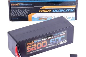 Powerhobby PHB4S520050CLCGXT60A 4S 14.8v 5200mAh 50C LiPo Battery w/ XT60 + Traxxas Plug