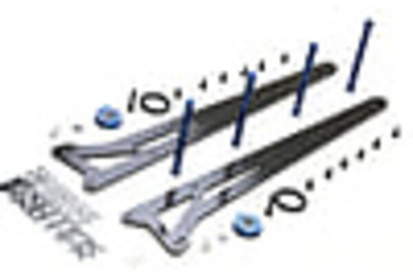 Exotek Racing EXO1980   Traxxas Slash Adjustable Wheelie Ladder Bar Set