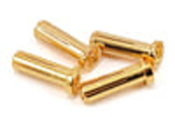 Protek RC 5.0mm Super Bullet Sold Gold Connectors (4 Male)