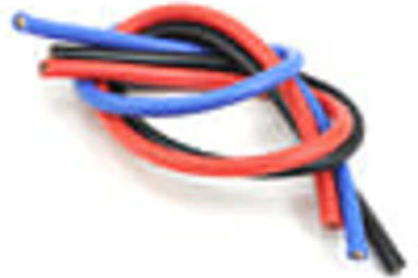 TQ Wire TQW1103  10 Gauge Super Flexible Wire - 1' ea. Black, Red, Blue