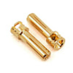 TQ Wire 5mm Male Bullets Window Top (pr.) Gold 21mm