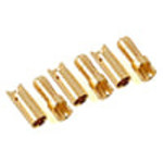 Protek R/C PTK-5014   RC 5.5mm "Super Bullet" Solid Gold Connectors (3 Male/3 Female)