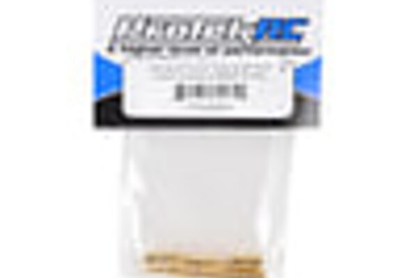 Protek RC PTK-5044  ProTek RC 4mm Low Profile "Super Bullet" Solid Gold Connectors (2 Male)