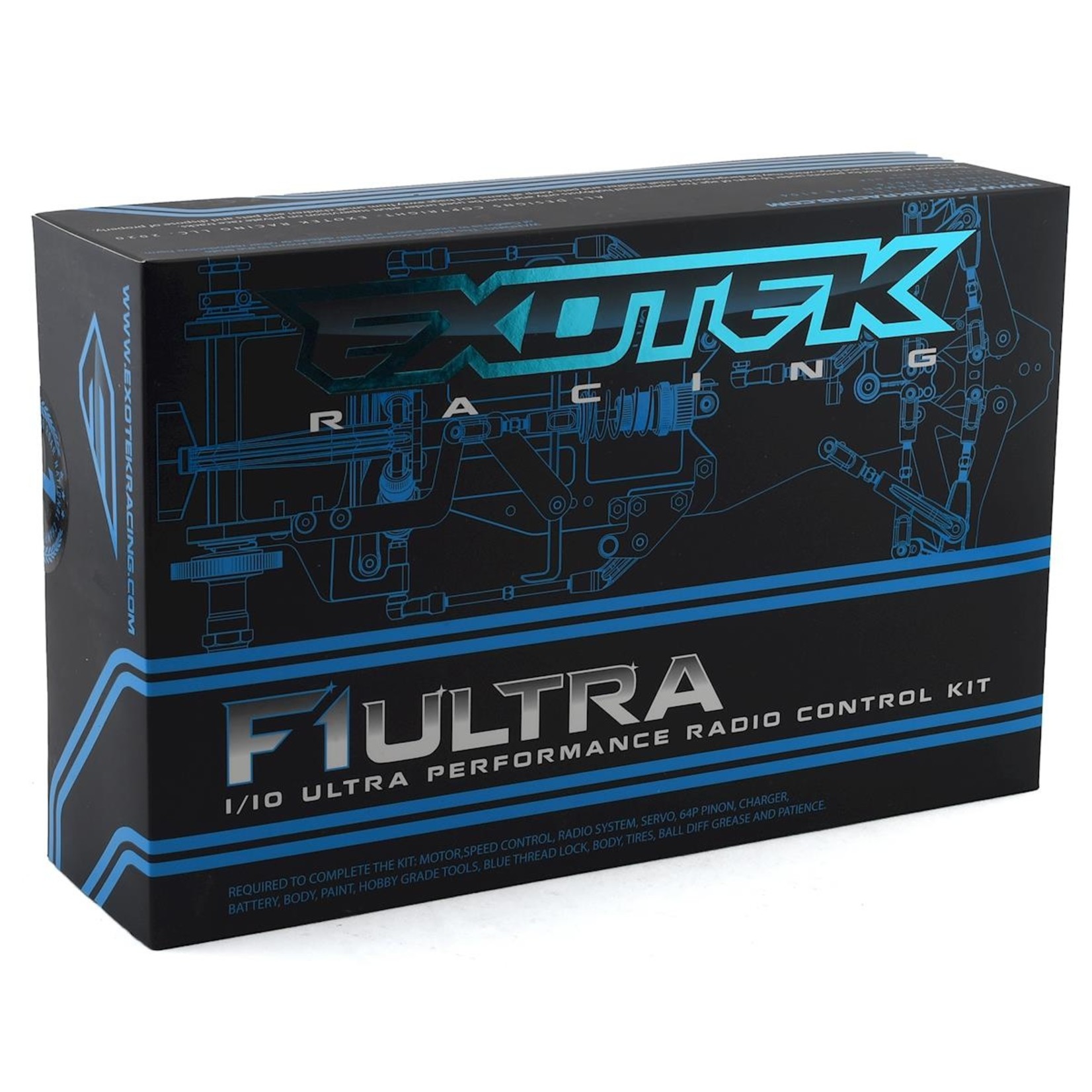 Exotek Racing F1 Ultra 1/10 Formula Chassis Kit, Pro Race Kit, No