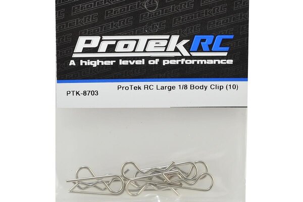 Protek RC PTK-8703 ProTek RC Large Body Clip (10) (1/8 Scale)