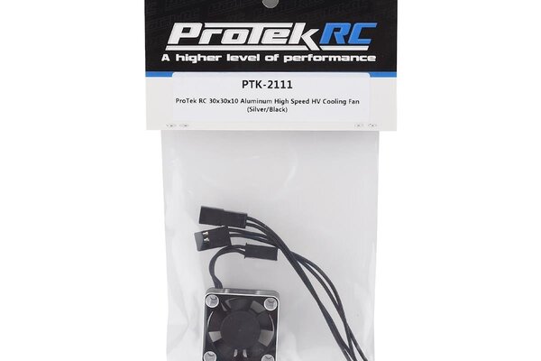 Protek RC PTK-2111  30x30x10mm Aluminum High Speed HV Cooling Fan (Silver/Black)