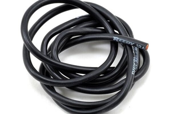 Reedy ASC647 Reedy 12awg Pro Silicone Wire (Black) (1 Meter)