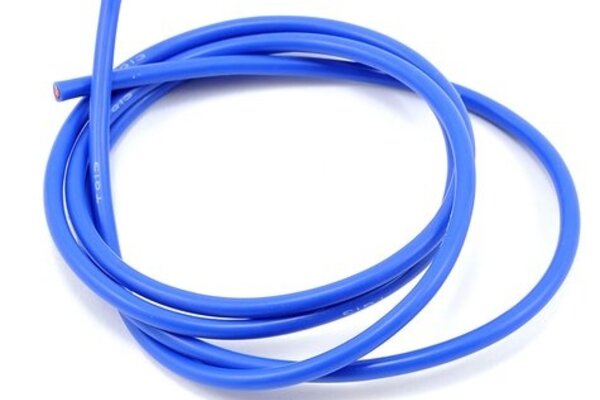 TQ Wire TQW1332 13 Gauge Super Flexible Wire- Blue 3'