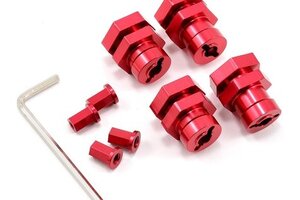 ST Racing Concepts ST3654-17R 17mm Hex Conversion Kit, Red, for Slash / Stampede / Rustler