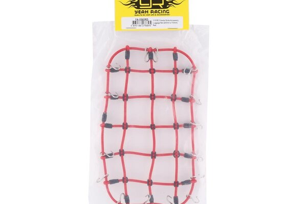 Yeah Racing YA-0560RD Yeah Racing 1/10 Luggage Net (Red) (200x110mm)