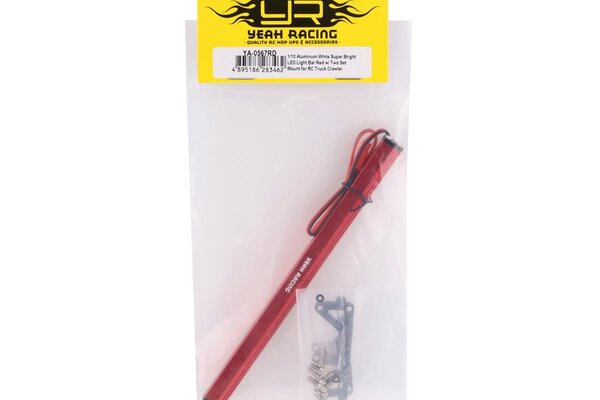 Yeah Racing YA-0567RD Yeah Racing HV Aluminum LED Light Bar (Red) (159x100mm)