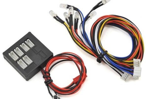 Yeah Racing YEA-LK-0002  LK-0002 Yeah Racing Dark Drifter 6-Slot LED Light Kit w/Lights