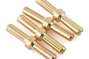Maclan Racing Maclan 4mm Gold Serial Bullet Connectors (4)