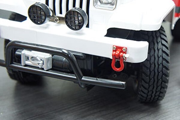 Yeah Racing YA-0378 Yeah Racing 1/10 Crawler Scale Heavy Duty Shackle w/Mounting Bracket (Black) (2)