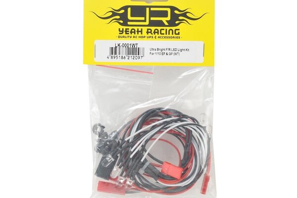 Yeah Racing YEA-LK-0001WT    Yeah Racing Ultra Bright LED Light Kit w/Light Holders