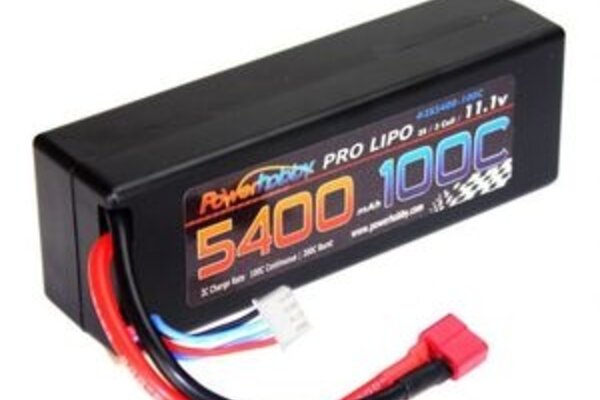 Powerhobby PHB3S5400100CDNSHCS PH-3S-5400 3S 11.1V 5400MAH 100C W/ Deans Hard Case