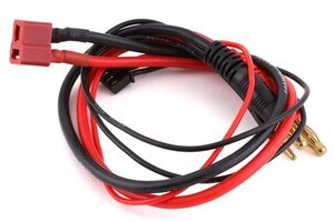 Yeah Racing WPT-0125 Yeah Racing 2S Battery Connection Wire (Female T-Style to 4mm Bullet Plugs)