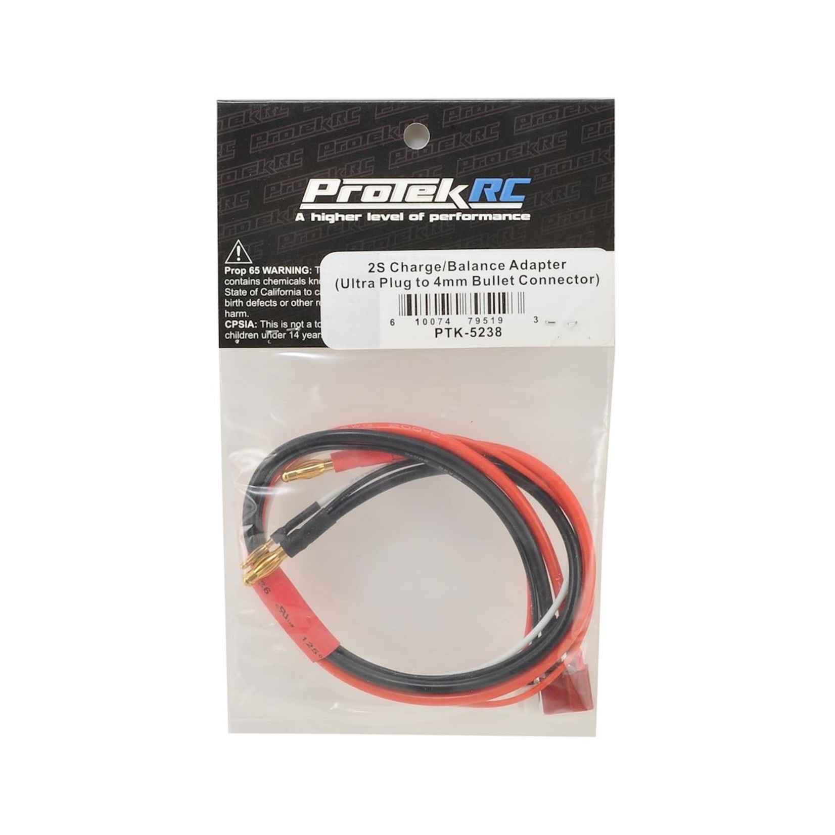 Protek R/C PTK-5238 ProTek RC 2S Charge/Balance Adapter (T-Style Ultra Plug to 4mm Bullet)