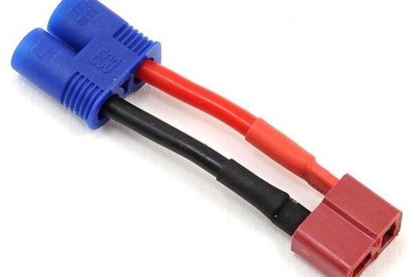 Protek RC PTK-5234  ProTek RC EC3 Style to T-Style Ultra Plug Adapter (Male EC3/Female Ultra)