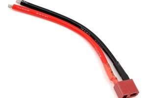 Protek RC PTK-5200 ProTek RC T-Style Ultra Plug Female Battery Pigtail (10cm, 14awg wire) (1)