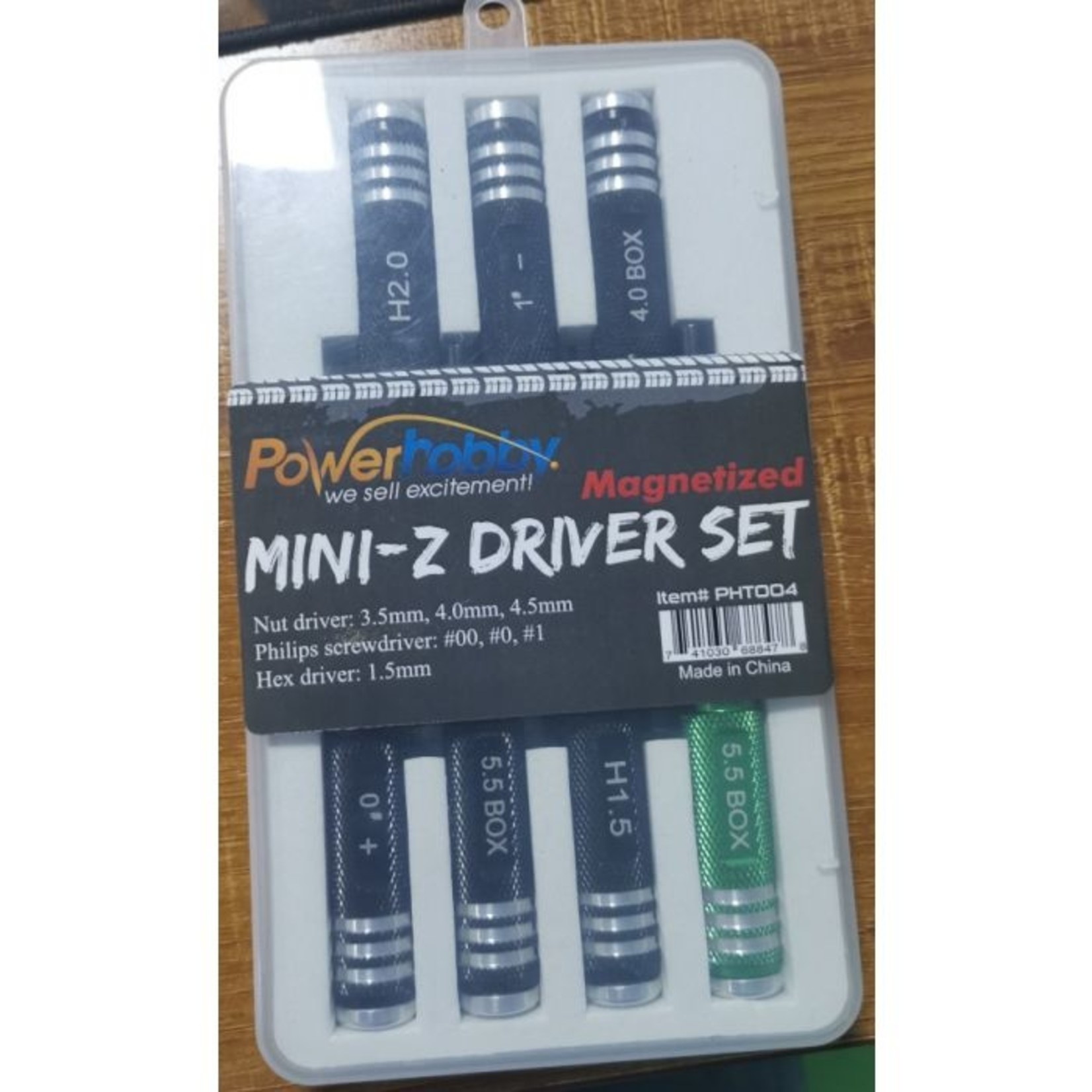 Power Hobby PHBPHT004  Mini-Z Magentized Tools Driver Set
