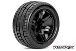 Roapex R/C ROPR2001-B0 Trigger 1/10 Stadium Truck Tire Black Wheel with 0 Offset