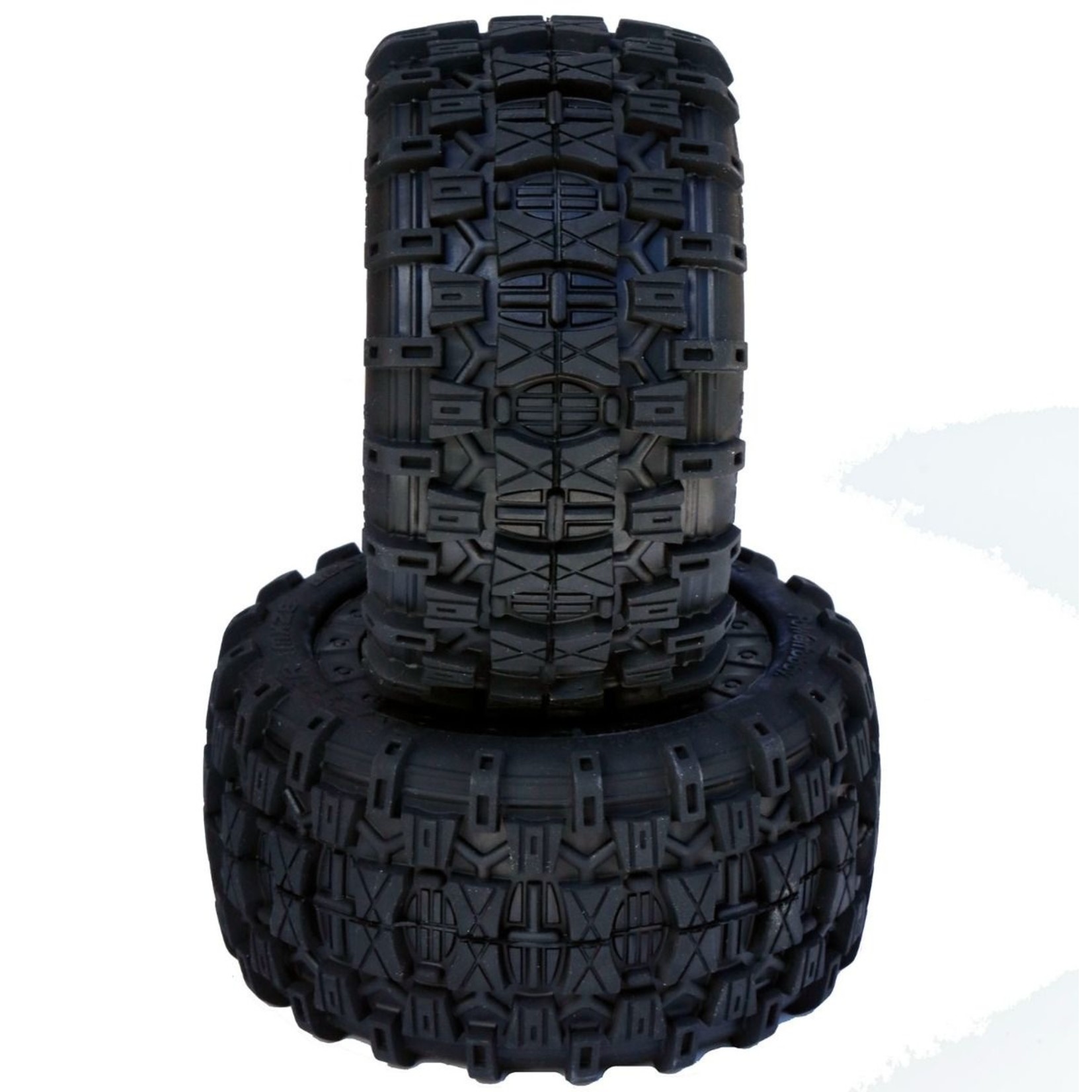 Power Hobby PHT2131-10   Raptor 2.8 Belted 1/10 Stadium Truck Tires 0 Offset Front 2WD