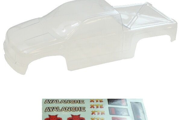 Redcat Racing 83007 1/8 Truck Body Clear Unpainted