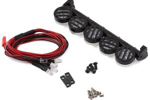 Yeah Racing YEA-YA-0370BK Yeah Racing 125mm Aluminum LED Light Bar w/5 Light Pods (Black)