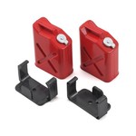Yeah Racing YEA-YA-0355 Yeah Racing 1/10 Crawler Scale "Jerry Can" Accessory Set (Fuel Cans) (Red)