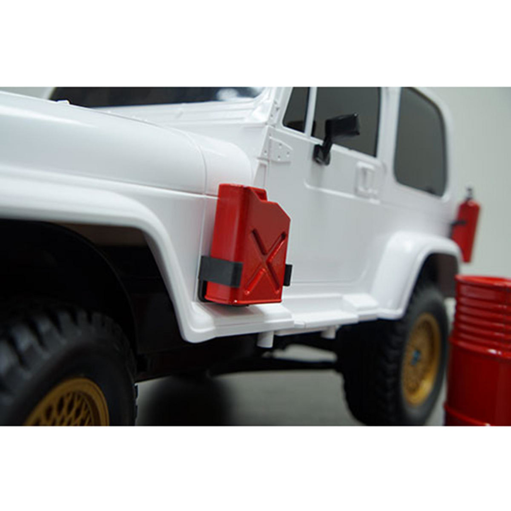 Yeah Racing YEA-YA-0355 Yeah Racing 1/10 Crawler Scale "Jerry Can" Accessory Set (Fuel Cans) (Red)