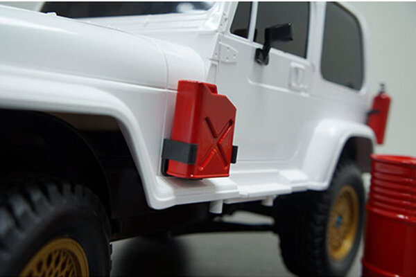 Yeah Racing YEA-YA-0355 Yeah Racing 1/10 Crawler Scale "Jerry Can" Accessory Set (Fuel Cans) (Red)