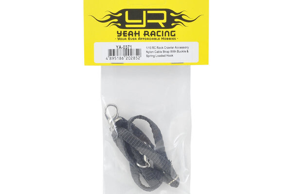 Yeah Racing YA-0371 Yeah Racing 1/10 Crawler Scale Nylon Cable Strap Accessory w/Buckle & Hook