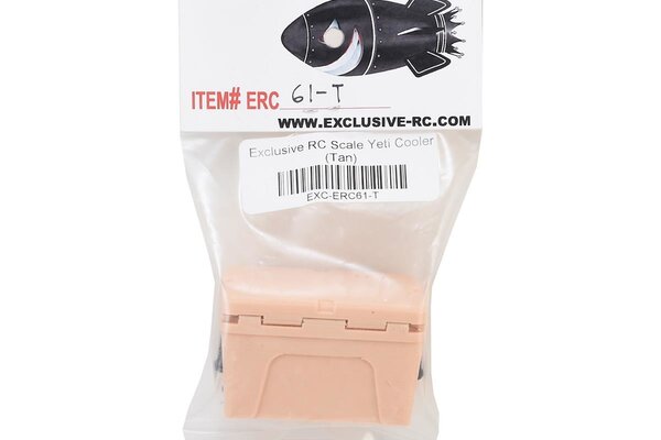 Exclusive RC EXC-ERC-10-9023-T Exclusive RC Scale Yeti Cooler (Tan) (Miniature Scale Accessory)