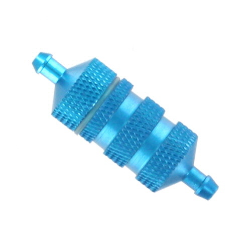 80118 Large aluminum fuel filter (blue) Extreme R/C Hobbies