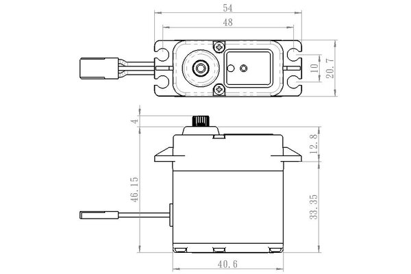 SAVOX SAVSW1212SG-BE   SW-1212SG Waterproof, High Torque, High Voltage Coreless Digital Servo