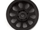 Samix SCX24-6069 SCX24 Aluminum 1.0" Wheel Set (Black) (4)